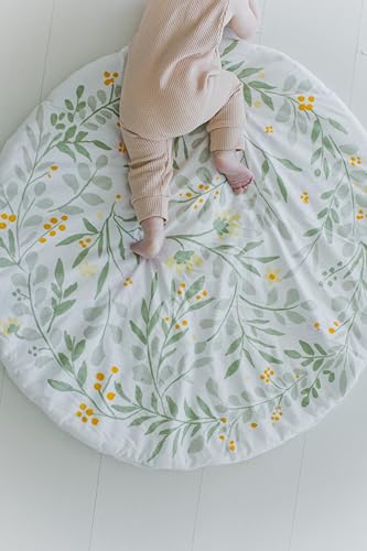 Kate Milo Floral Wreath Reversible Baby Mat 1