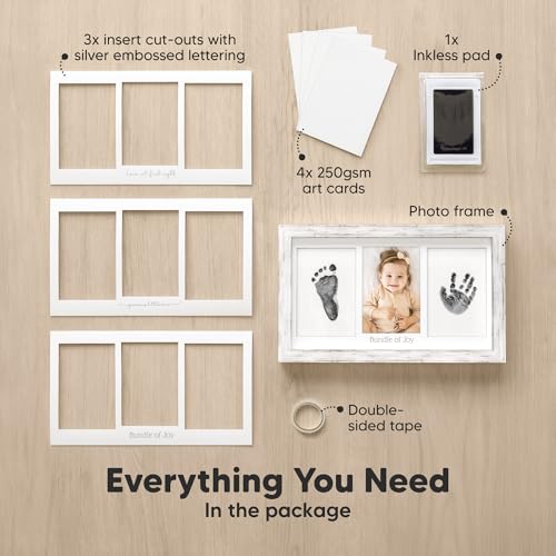 KeaBabies Inkless Baby Hand Footprint Kit