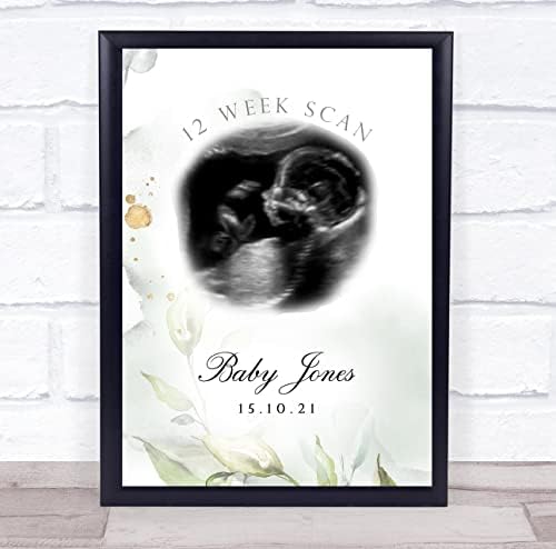 The Card Zoo Watercolour Leaves Scan Keepsake Print