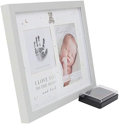 Juliana Bambino Baby Love You To Moon and Back Hand Print Photo Frame