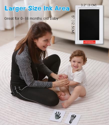 Zemiu Baby Handprint Footprint Kit - Safe Non-Toxic for Kids and Pets