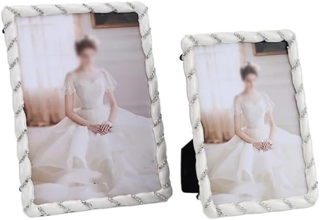 STBTOO European Metal Photo Frame Pendulum Table