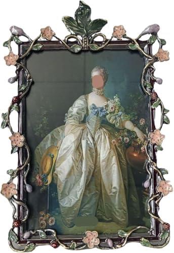 STBTOO Enamel Colored Metal Photo Frame 6 Inches