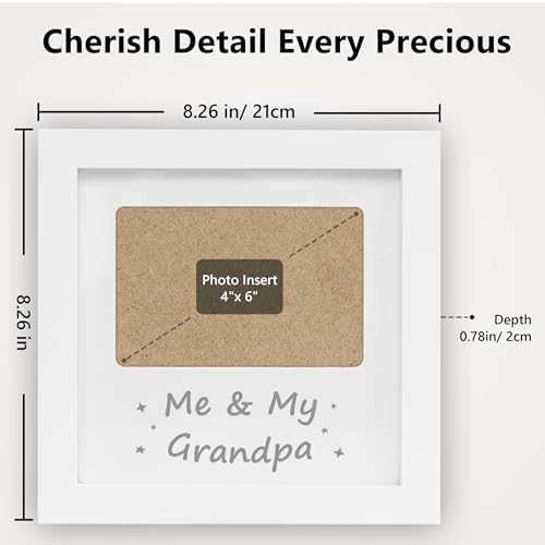 Me and My Grandpa Wooden Photo Frame 826 x 826 Inches Baby Keepsake