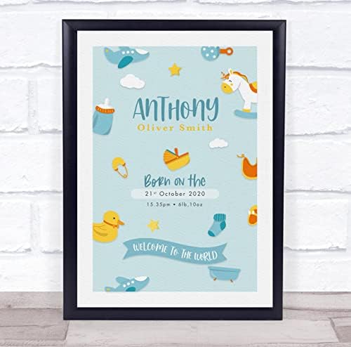 New Baby Birth Details Christening Keepsake Box