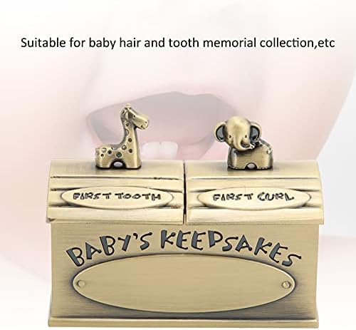 Pssopp Fetal Hair Box - Green Patina Keepsake