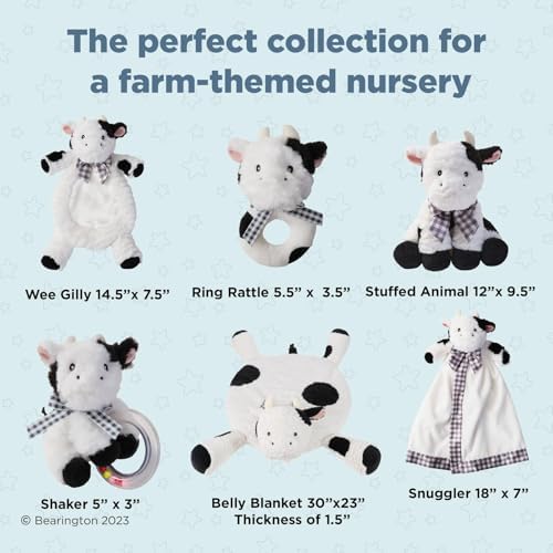 Bearington Lil Gilly 18 Inch Cow Lovey for Babies