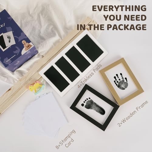 Tubuui Baby Inkless Hand Footprint Kit with Frame 1