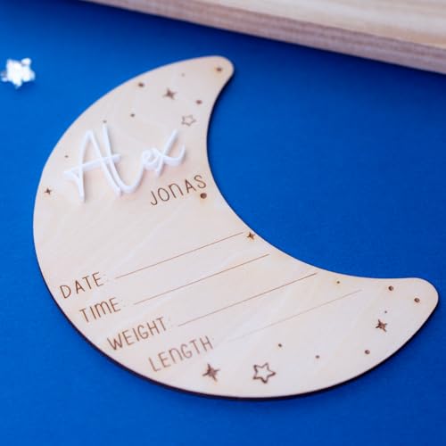 Personalized 3D Newborn Baby Name Announcement Sign