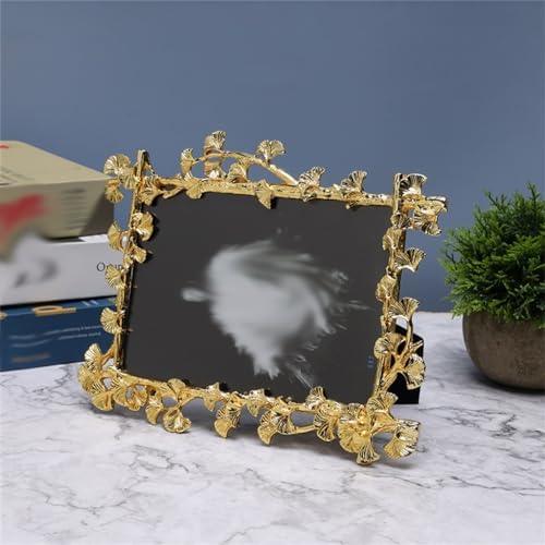 STBTOO 7inch Gold Accent Metal Photo Frame