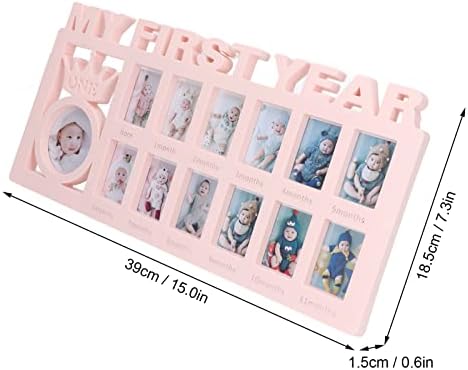CHICIRIS Newborn First Year Photo Frame with 12 Slots