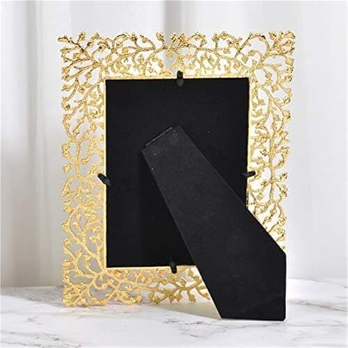 STBTOO 6 Inch Gold Alloy Photo Frame