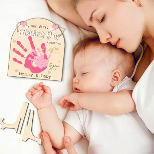 DIY Mommy Baby Handprint Sign - 2 Layer Wooden Keepsake