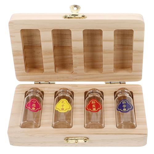 Abaodam Umbilical Cord Keepsake Box with 4 Bottles