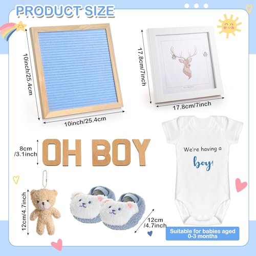 Canlierr 9 Pcs Pregnancy Announcement Set Boy Blue