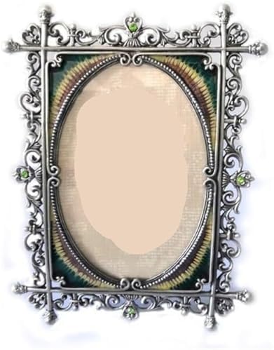 Retro Tin Alloy Photo Frame for Home Desktop Decoration
