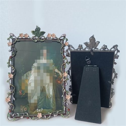 STBTOO Enamel Colored Metal Photo Frame 6 Inches
