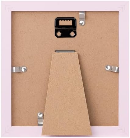 eletecpro Ultrasound Frame with 3 Mats and Real Glass Cover 7x7 Pink Keepsake