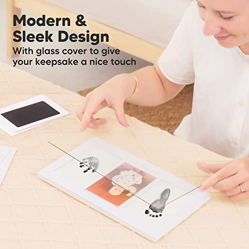 KeaBabies 4-Pack Inkless Hand and Footprint Kit with Frame