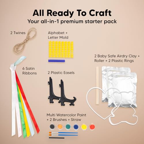 KeaBabies Baby Hand Footprint Ornament Kit
