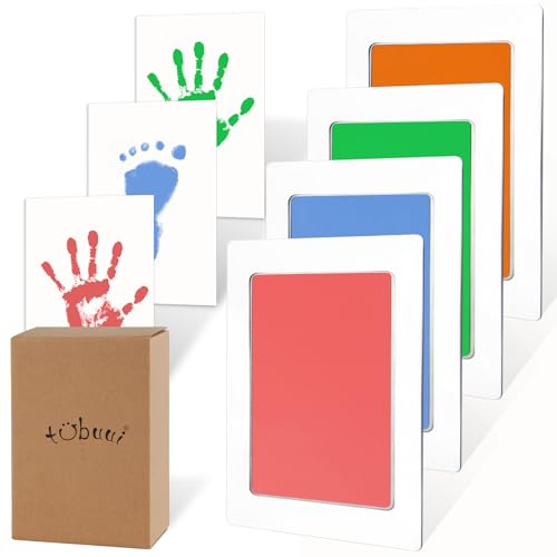 Tubuui 4-Pack Inkless Baby Footprint Kit