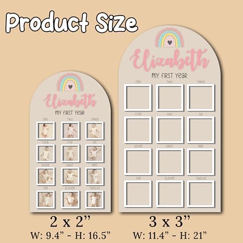 V-DECORPARKS 12 Month Baby First Year Photo Frame