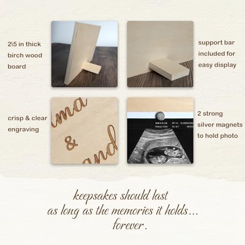 HAMUIERS Aunt Uncle Baby Announcement Frame