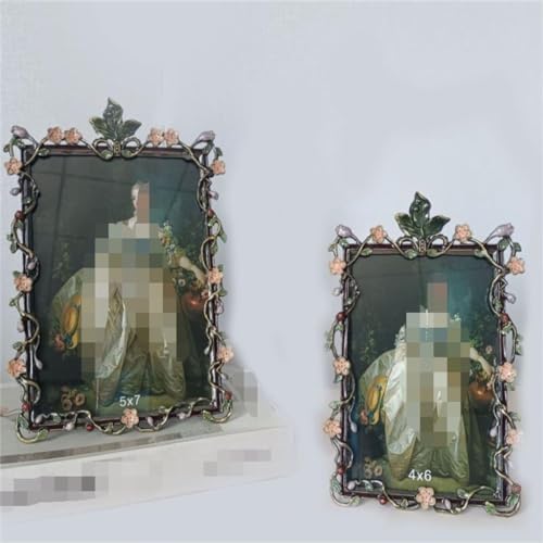 STBTOO Enamel Colored Metal Photo Frame 6 Inches