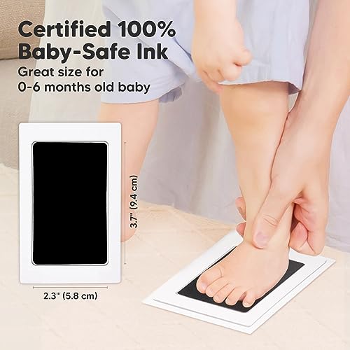 KeaBabies Inkless Hand Footprint Kit - 2-Pack for Baby Dog Keepsake