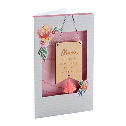 Hallmark Birthday Card for Mum with Wooden Keepsake 1