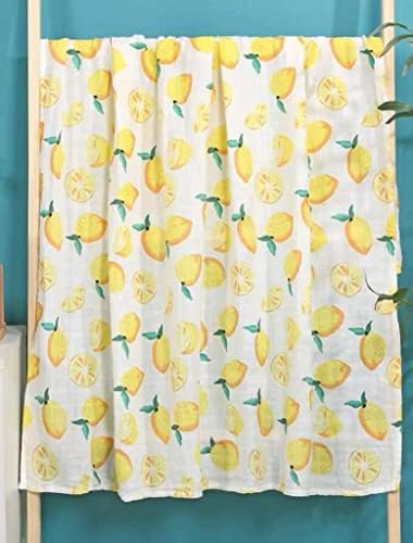 TATA AMG Organic Muslin Cotton Swaddle Blanket 47x47 Inches for Newborns
