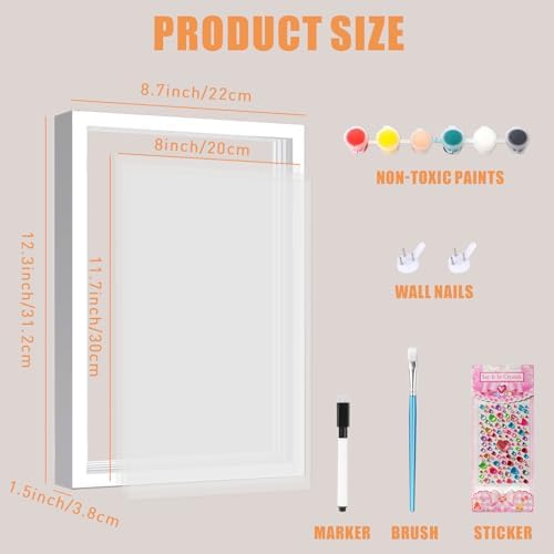XQC Family Handprint Kit - 2PCS DIY Keepsake Frame