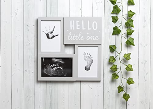 Kate Milo Babyprints Collage Frame with Ultrasound Handprint Footprint and Photo Insert