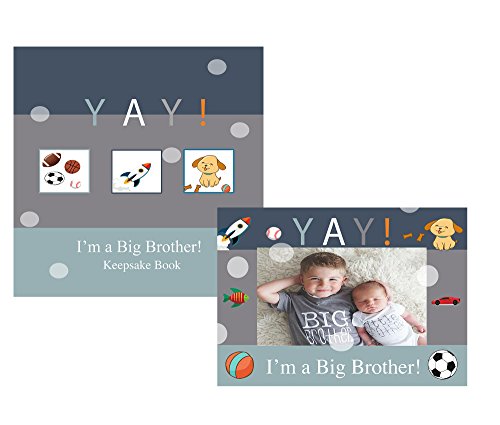 Beloved Baby Big Brother Keepsake Book and Photo Frame Set