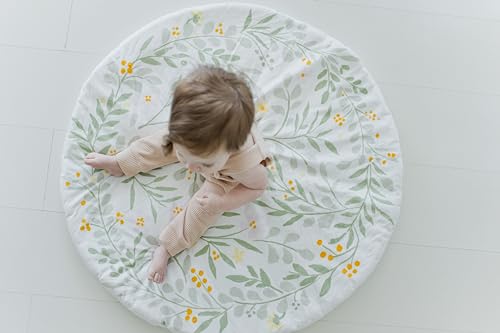 Kate Milo Floral Wreath Reversible Baby Mat 1