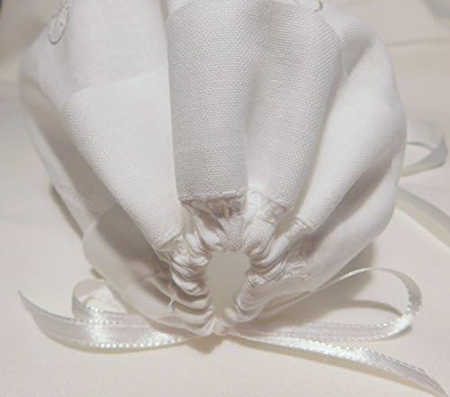 Integrity Designs Baby Linen Bonnet with Cross Embroidery 1