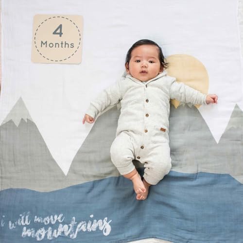 Lulujo Baby Milestone Blanket and Cards Set