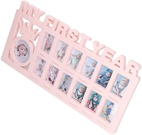 CHICIRIS Newborn First Year Photo Frame with 12 Slots