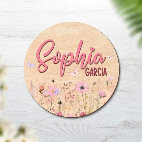 Personalized Wooden Name Sign for Baby Room Decor