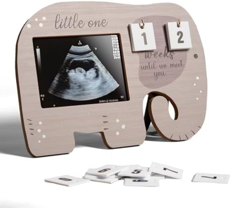 Ultrasound Picture Frame with Countdown for Pregnancy Gift