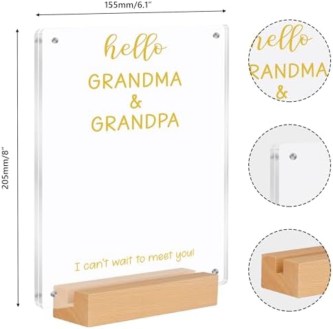 Blinking Stars Ultrasound Baby Announcement Frame