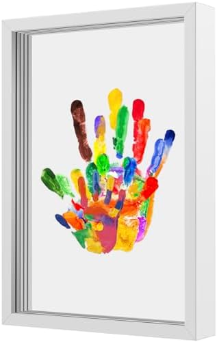 Clear Family Handprint Kit DIY Wooden Frame with 6 Paints