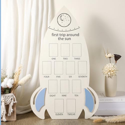 First Trip Around the Sun Rocket Photo Frame Keepsake