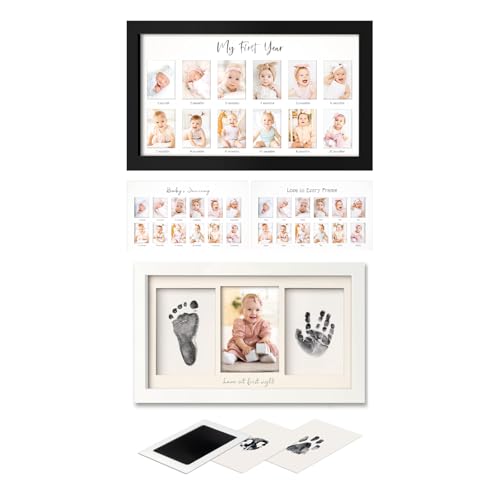 KeaBabies 12-Month Baby Photo Frame for Newborn