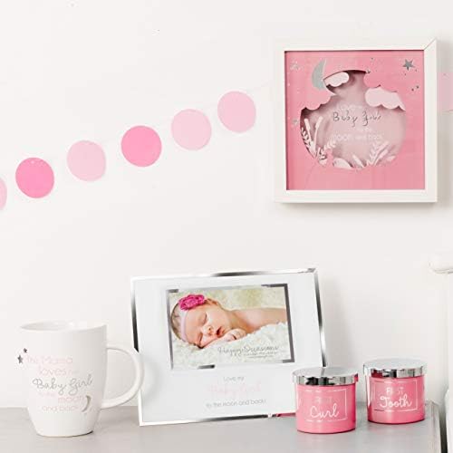 Pavilion Gift Company 4x6 Newborn Baby Picture Frame with Easel Stand Pink