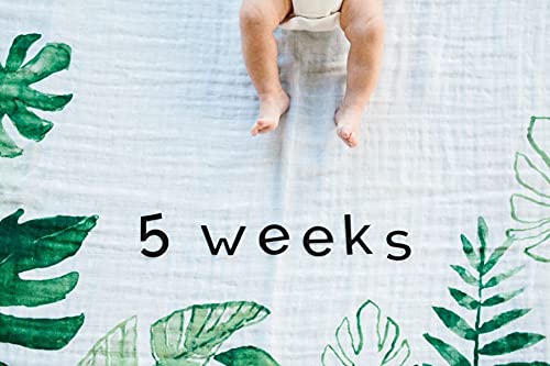 Little Unicorn Monthly Milestone Photo Blanket - 47 x 46 Inches