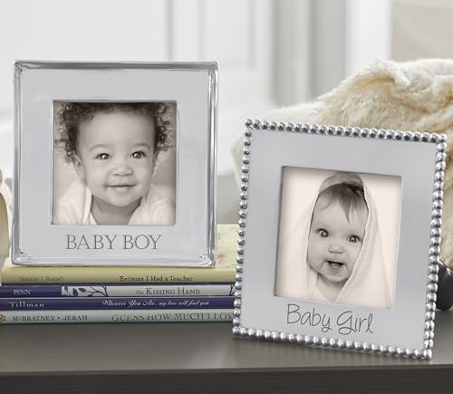 MARIPOSA BABY BOY Signature 4x4 Frame in Silver