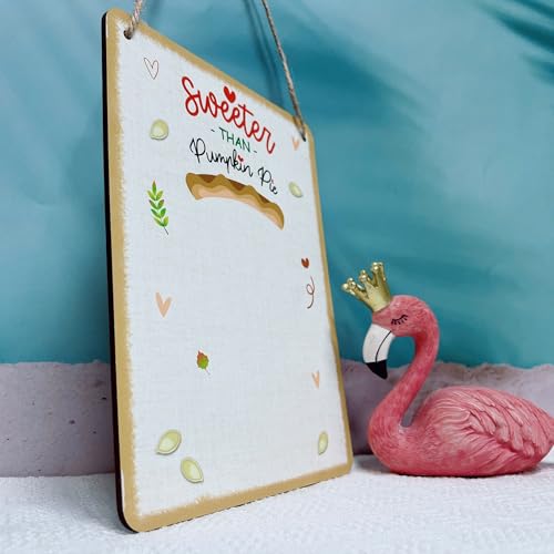 Babys First Thanksgiving Footprint Sign Wooden Hanging Art Craft Gift