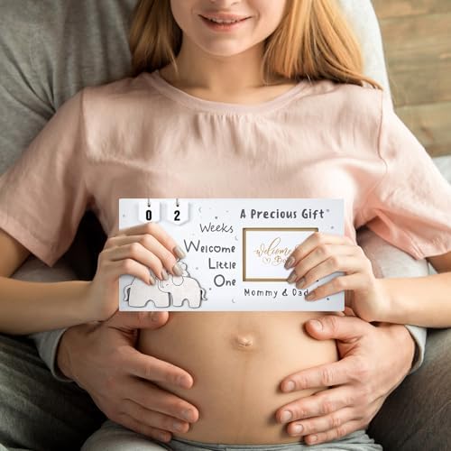 Qilxziy Ultrasound Picture Frame with Pregnancy Countdown 1