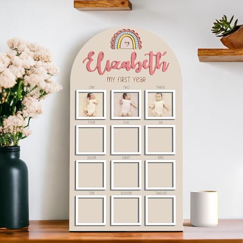 V-DECORPARKS 12 Month Baby First Year Photo Frame